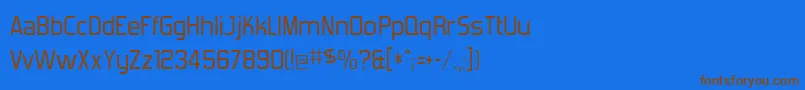 Forgotte Font – Brown Fonts on Blue Background