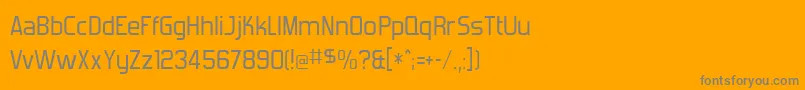 Forgotte Font – Gray Fonts on Orange Background