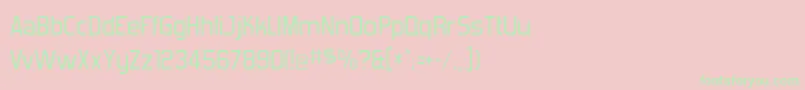 フォントForgotte – ピンクの背景に緑の文字