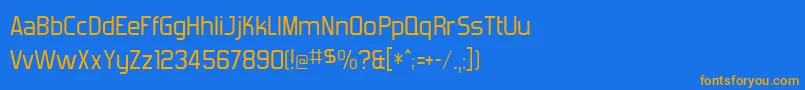 Forgotte Font – Orange Fonts on Blue Background