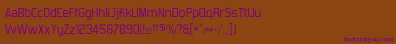 Шрифт Forgotte – фиолетовые шрифты на коричневом фоне