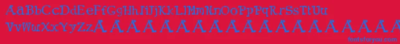 ClownTown Font – Blue Fonts on Red Background