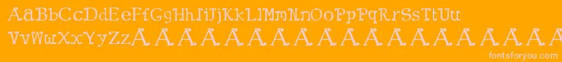 ClownTown Font – Pink Fonts on Orange Background