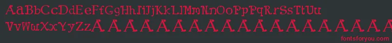 ClownTown Font – Red Fonts on Black Background