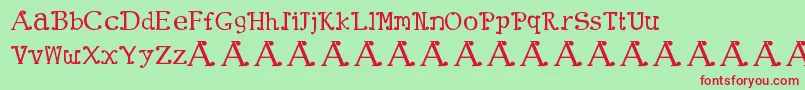 ClownTown Font – Red Fonts on Green Background