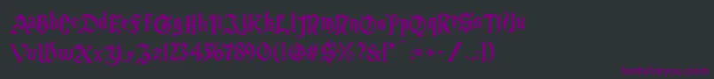 Шрифт Magicschoolone – фиолетовые шрифты на чёрном фоне