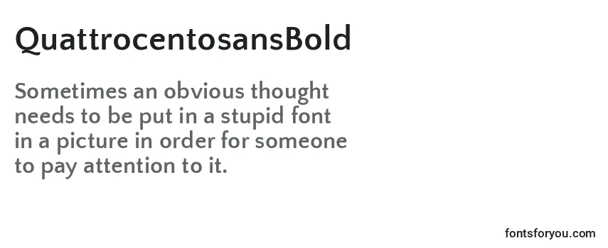 QuattrocentosansBold Font