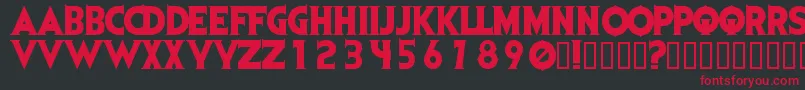 Evildead Font – Red Fonts on Black Background