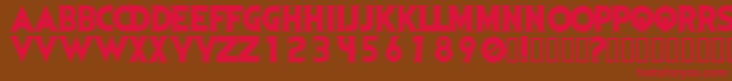Evildead Font – Red Fonts on Brown Background