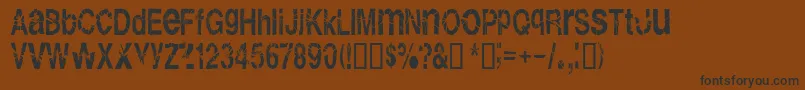Shatterb Font – Black Fonts on Brown Background