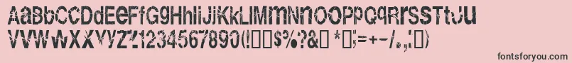 Shatterb Font – Black Fonts on Pink Background