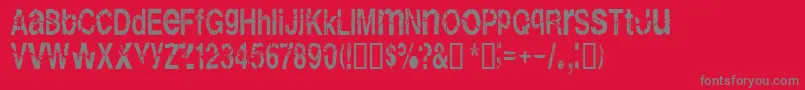More about Shatterb Font Shatterb Font – Gray Fonts on Red Background
