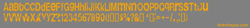 Shatterb Font – Orange Fonts on Gray Background