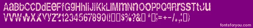 Shatterb Font – Pink Fonts on Purple Background