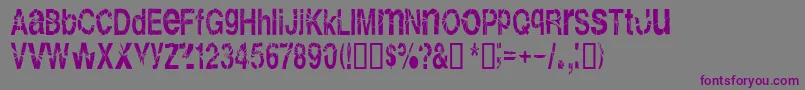 Shatterb Font – Purple Fonts on Gray Background