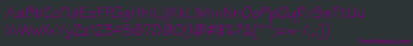 フォントTektonLtRegular – 黒い背景に紫のフォント