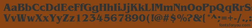 ItcBenguiatBold Font – Black Fonts on Brown Background