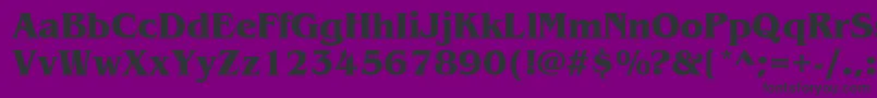 ItcBenguiatBold-Schriftart – Schwarze Schriften auf violettem Hintergrund