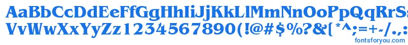 フォントItcBenguiatBold – 青いフォント