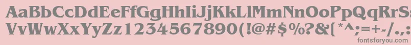 ItcBenguiatBold Font – Gray Fonts on Pink Background