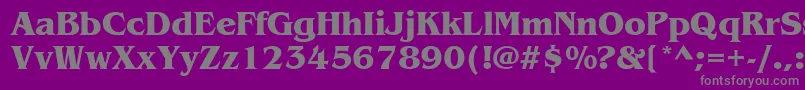 ItcBenguiatBold Font – Gray Fonts on Purple Background