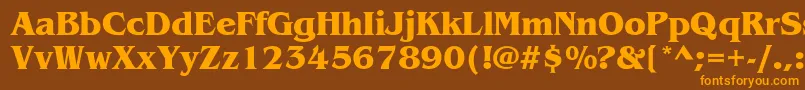 En savoir plus sur la police ItcBenguiatBold Police ItcBenguiatBold – polices orange sur fond brun