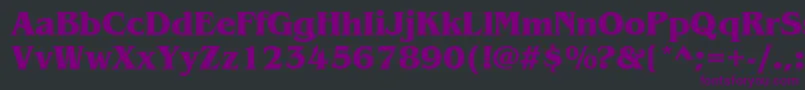 ItcBenguiatBold Font – Purple Fonts on Black Background