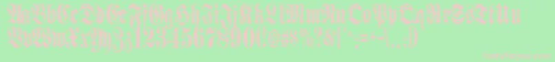 Made Font – Pink Fonts on Green Background