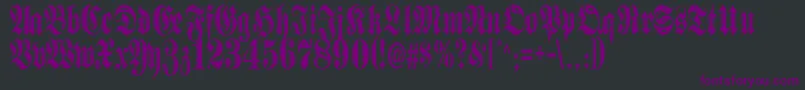 Made Font – Purple Fonts on Black Background