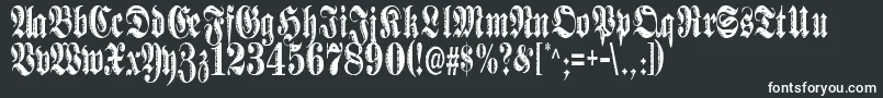 Made Font – White Fonts on Black Background