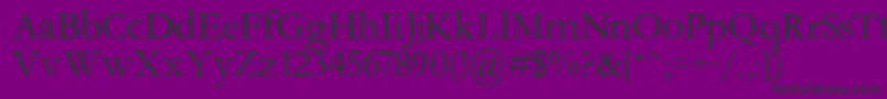 Aquifer Font – Black Fonts on Purple Background