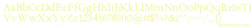 Шрифт Aquifer – жёлтые шрифты