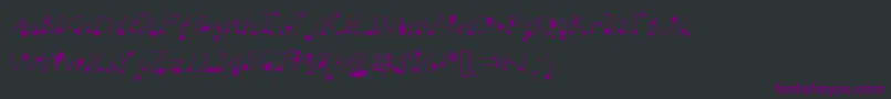 Dotsplot1 Font – Purple Fonts on Black Background