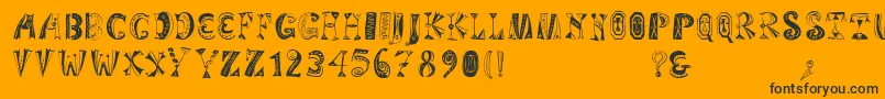 Variationsforimre Font – Black Fonts on Orange Background