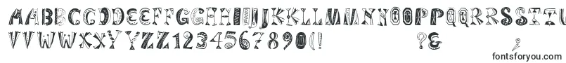 Variationsforimre-fontti – Alkavat V:lla olevat fontit