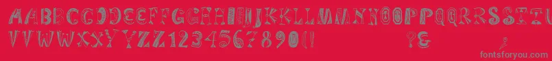 Variationsforimre Font – Gray Fonts on Red Background