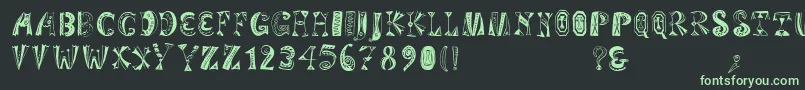 Variationsforimre Font – Green Fonts on Black Background