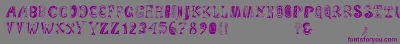 Variationsforimre Font – Purple Fonts on Gray Background