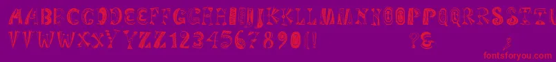 Variationsforimre Font – Red Fonts on Purple Background