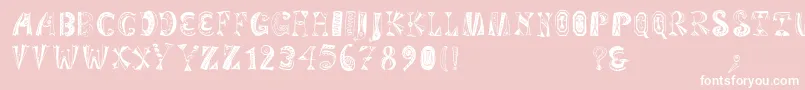 Variationsforimre Font – White Fonts on Pink Background