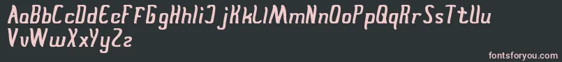 Шрифт StayTrue – розовые шрифты на чёрном фоне