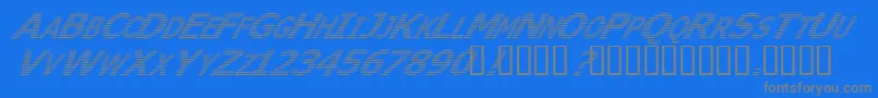 Wheri ffy Font – Gray Fonts on Blue Background