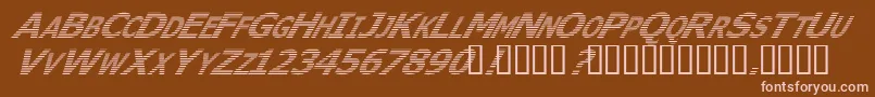 Wheri ffy Font – Pink Fonts on Brown Background