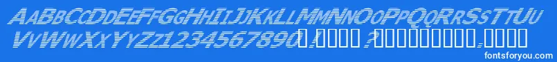 フォントWheri ffy – 青い背景に白い文字