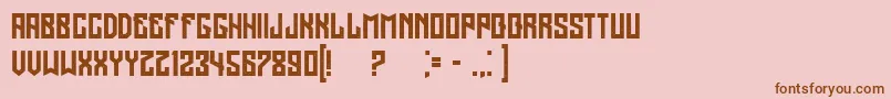 Подробнее о шрифте Regensburggrunged Шрифт Regensburggrunged – коричневые шрифты на розовом фоне