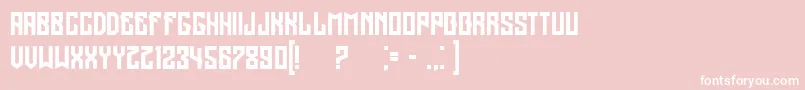 Regensburggrunged Font – White Fonts on Pink Background