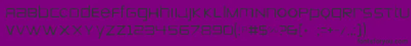 Zeroesgaunt Font – Black Fonts on Purple Background