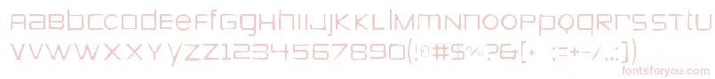 Zeroesgaunt Font – Pink Fonts on White Background