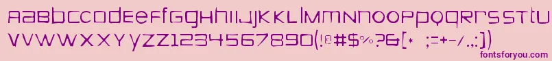 Шрифт Zeroesgaunt – фиолетовые шрифты на розовом фоне