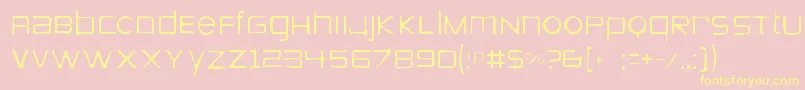 Zeroesgaunt Font – Yellow Fonts on Pink Background